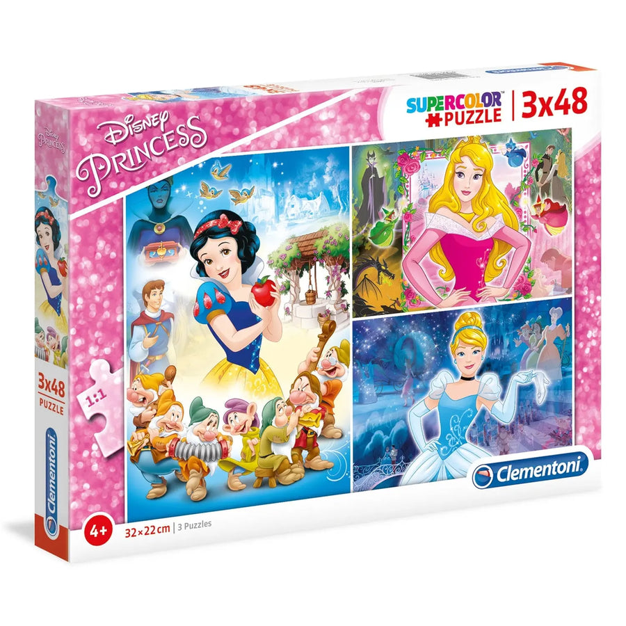 Disney Princess - 3x48 pcs - Supercolor Puzzle Clementoni