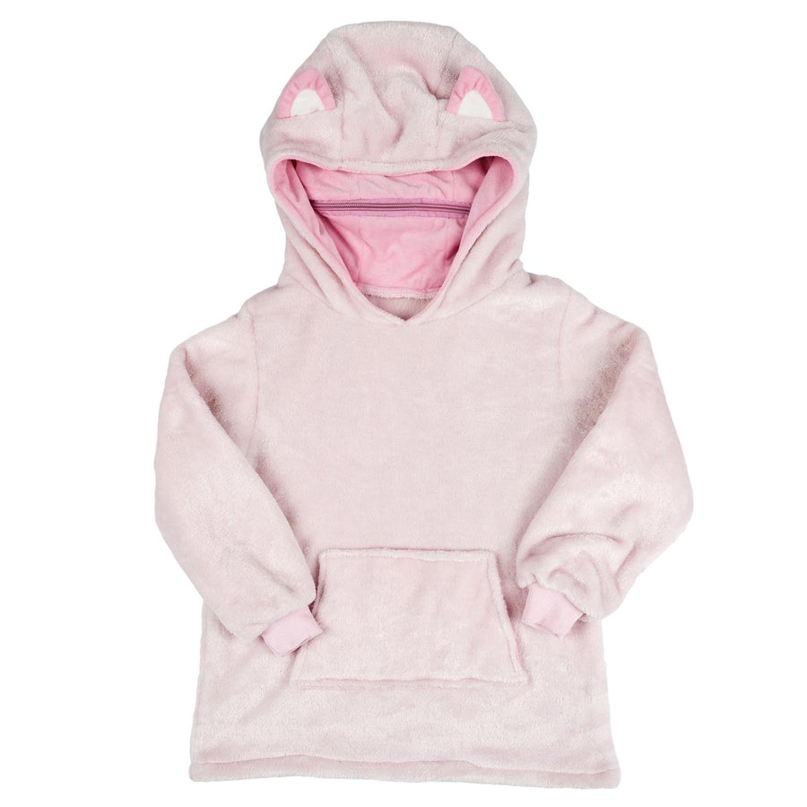 Children Plush Hoodie Cat with Ears 4-6 years - (Pink) CMP