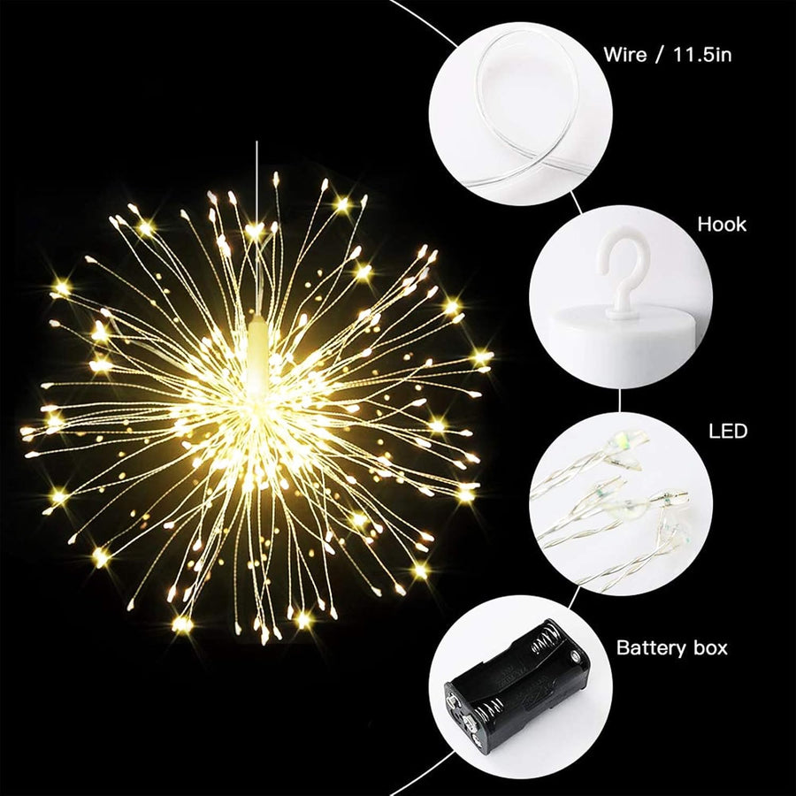 INTO THE WOODS FIREWORKS STRING LIGHT LIGHT 4AA W/ REMOTE 180 LIGHTS Into the woods