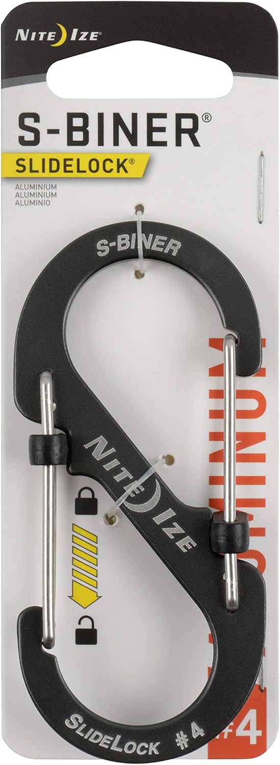 S-Biner® SlideLock® Aluminum #4 - Grey Nite Ize