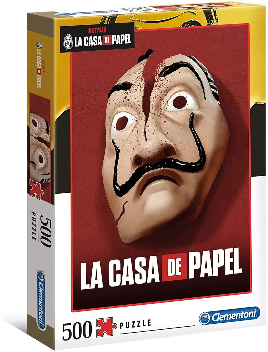 AP Netflix La Casa De Papel Mask Puzzle 500 PCS - High Quality Collection Clementoni