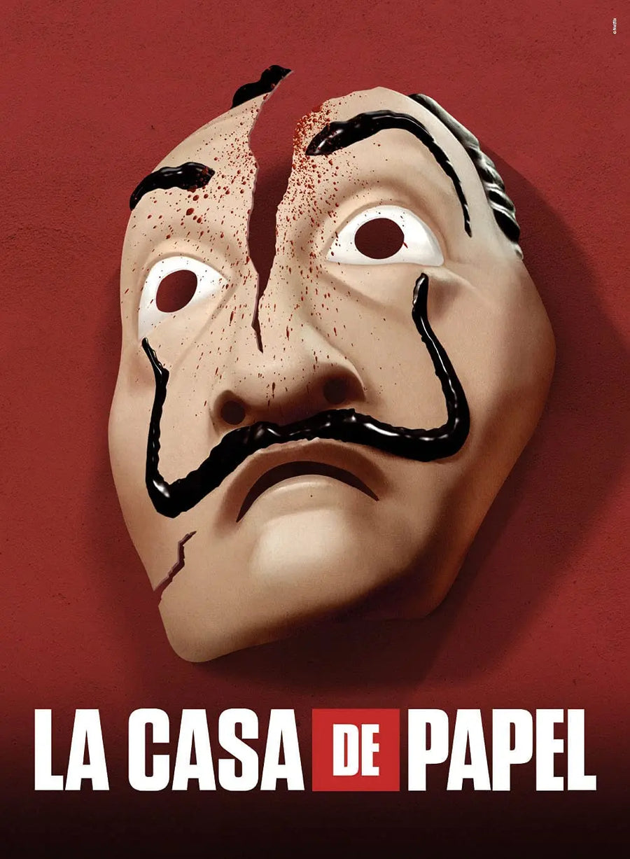 AP Netflix La Casa De Papel Mask Puzzle 500 PCS - High Quality Collection Clementoni