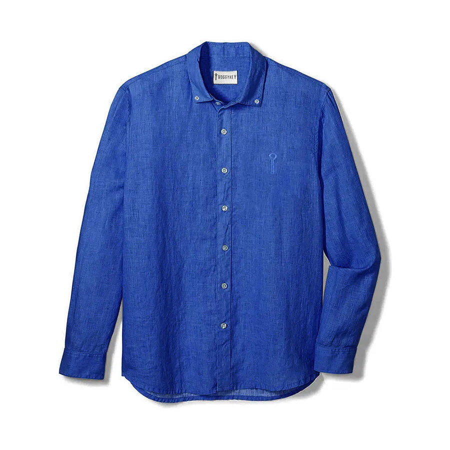 AZURE - LINEN SHIRT VOGGY KEY