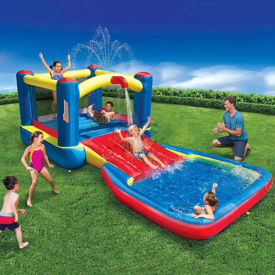 Banzai Bouncy House Water Park Banzai Sidewinder Falls Inflatable
