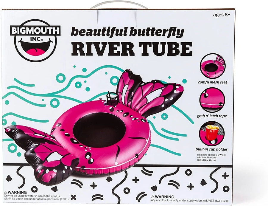 Beautiful Butterfly River Tube Big Mouth