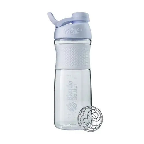 BlenderBottle SportMixer Shaker Cup - 28 oz. White Blender Bottle
