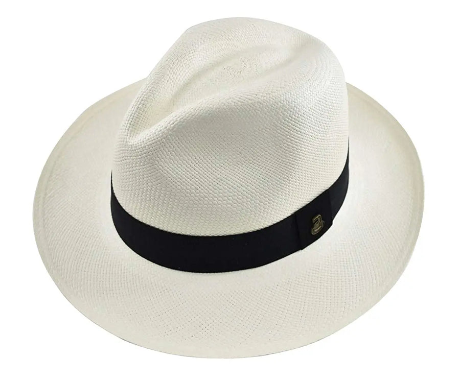 ECUA-ANDINO HATS CLASSIC WHITE LONG BRIM RED RIBBON - L Ecua-Andino