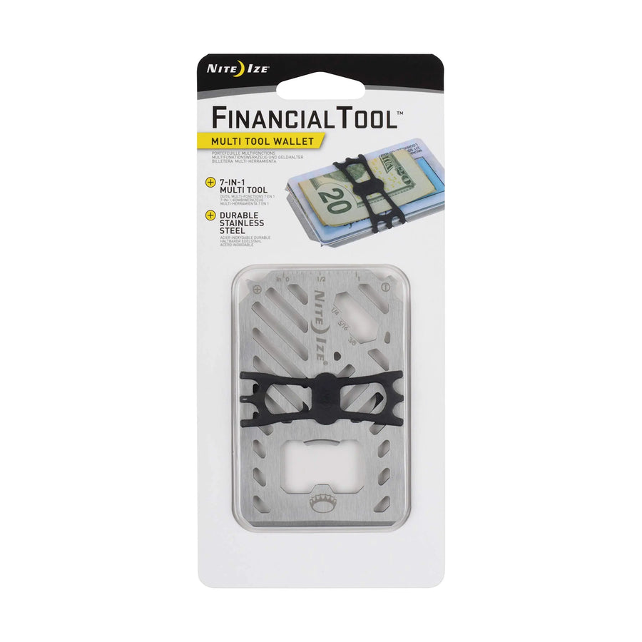 Financial Tool Multi Tool Wallet - SILVER Nite Ize