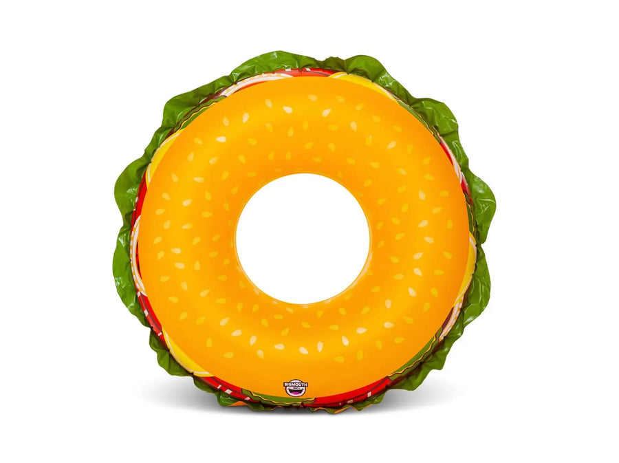 Giant Cheeseburger Pool Float Big Mouth