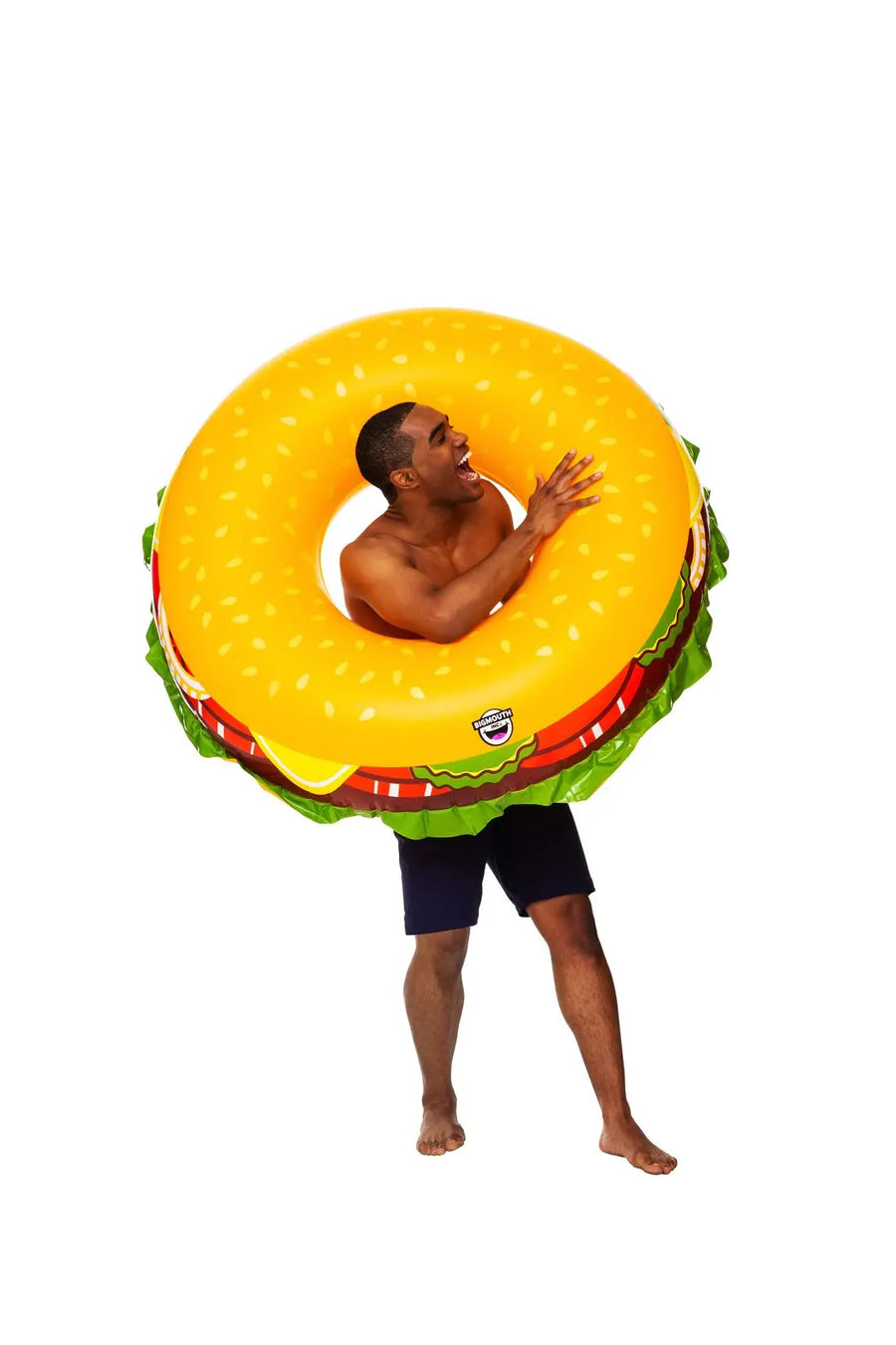 Giant Cheeseburger Pool Float Big Mouth