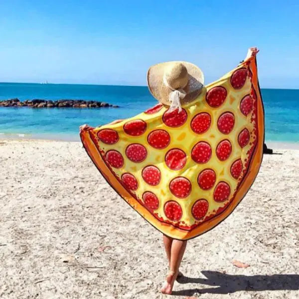 Giant Pizza Beach Blanket 22 Big Mouth