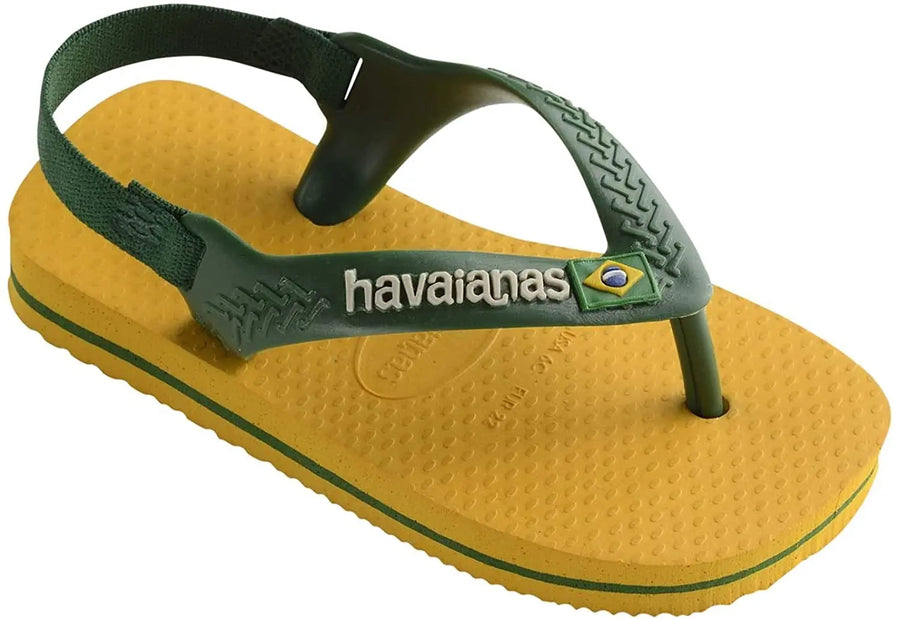 Havianas Baby Brasil Logo (Yellow) Havaianas