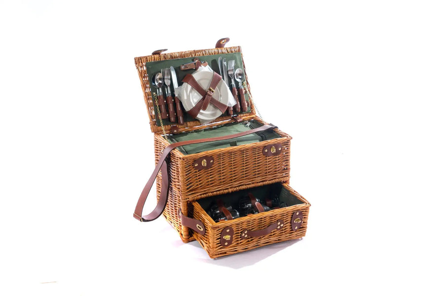 Outdoor Picnic Basket (Two Layers) Into the woods