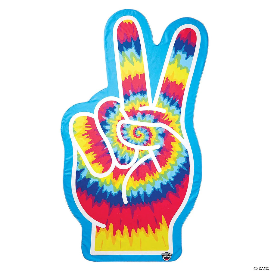 Peace Fingers Beach Blanket Big Mouth