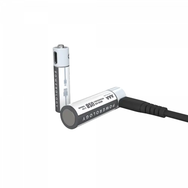 Powerology AA USB Rechargeable Battery - (2pc) Powerology