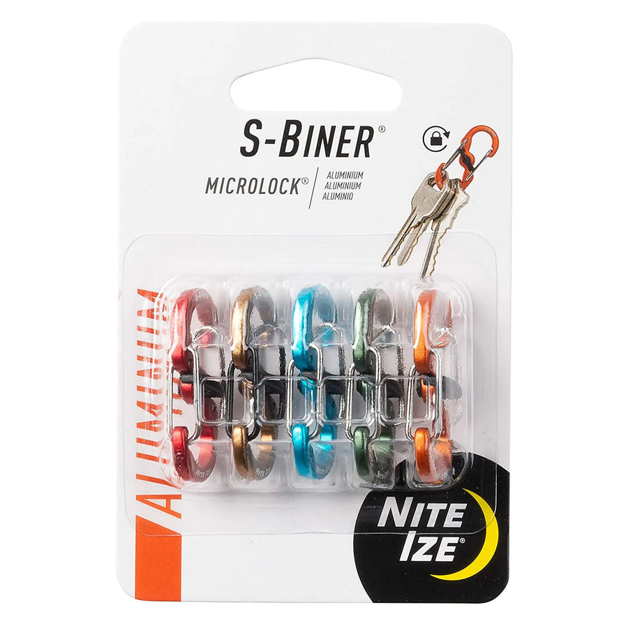 S-Biner MicroLock Aluminum, 5 Pack Nite Ize