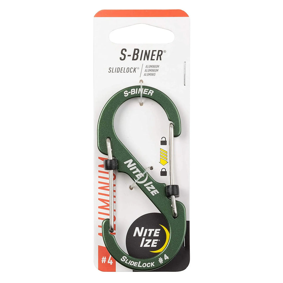 S-Biner SlideLock, Size#4, Olive Nite Ize