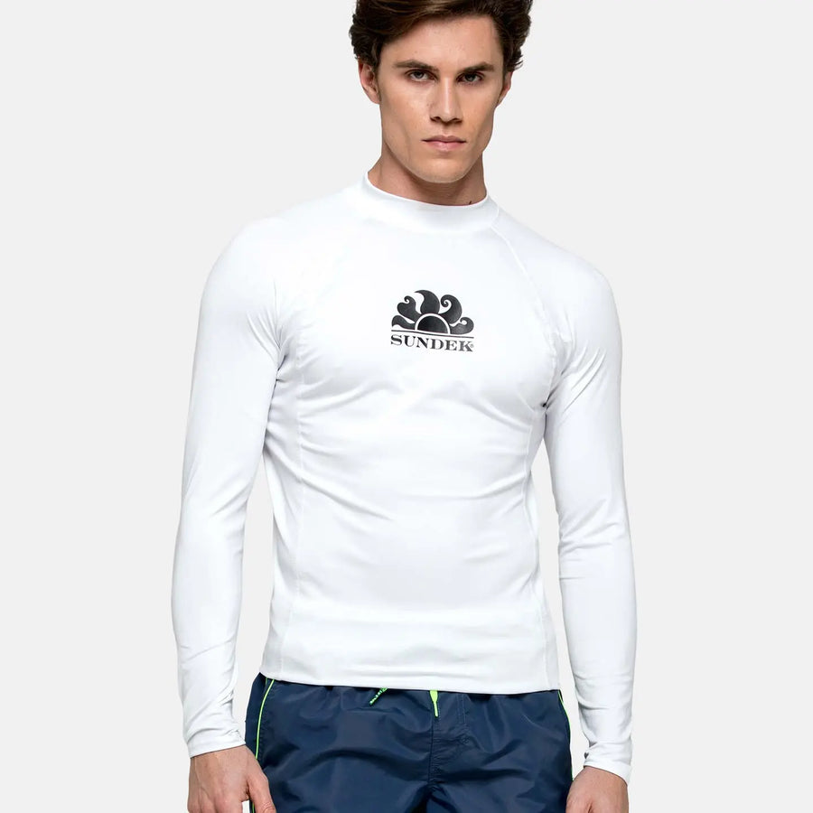 SUNDEK LOGO L/S RASH GUARD - MEN Sundek