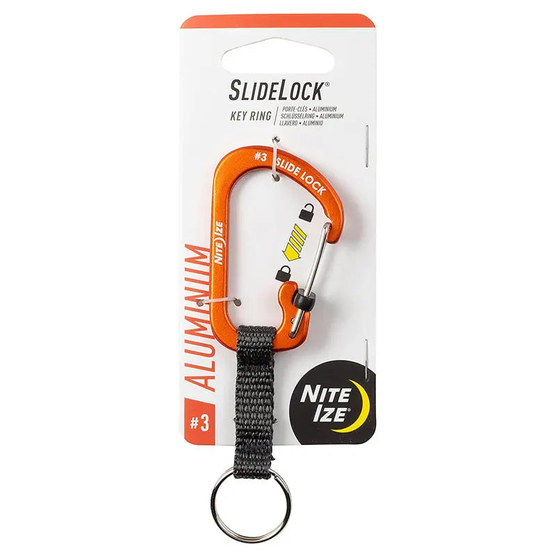 SlideLock® Key Ring AL#3 - Orange Nite Ize