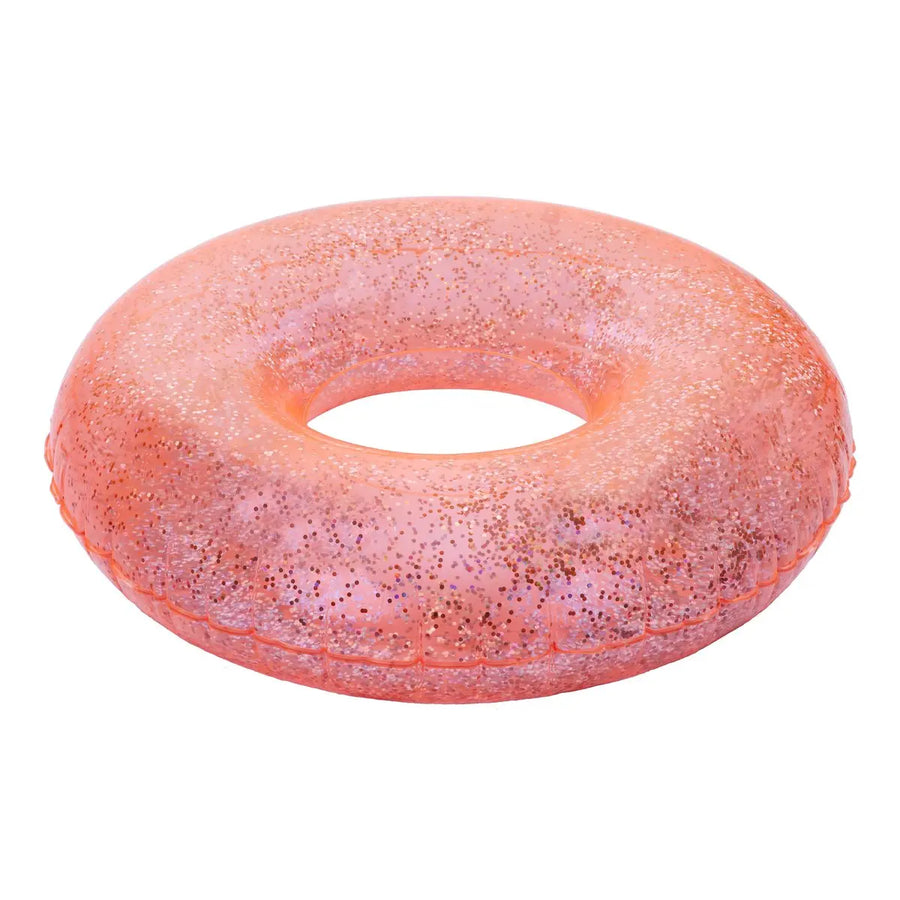 SunnyLife Pool Ring Glitter - Neon Coral SunnyLife