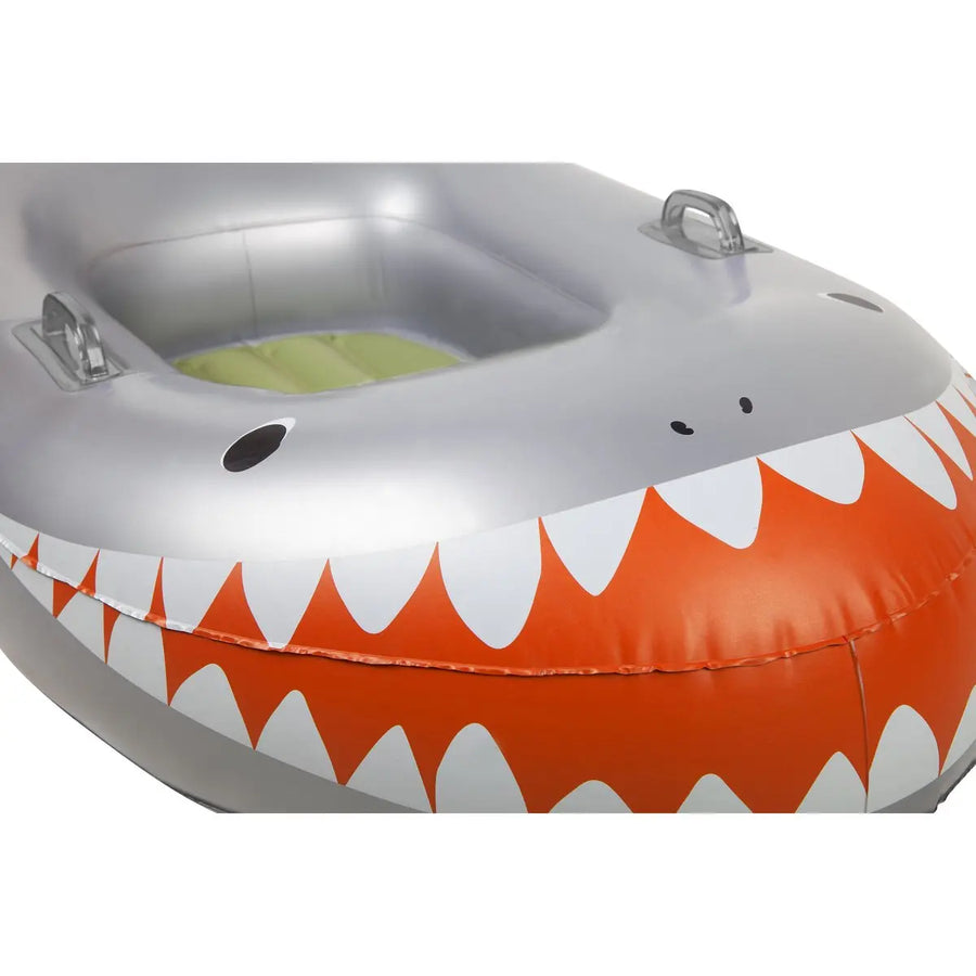 SunnyLife Speed Boat Float Shark Attack - Silver SunnyLife