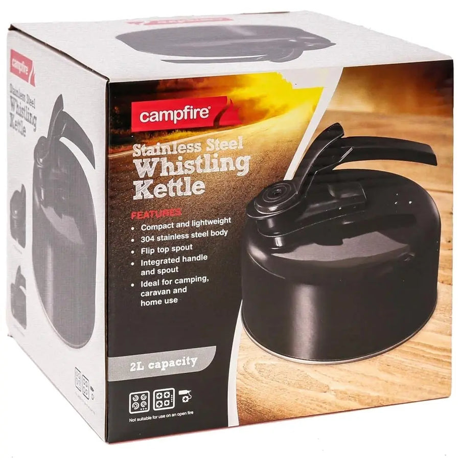 WHISTLING KETTLE SS 2L BLACK Campfire